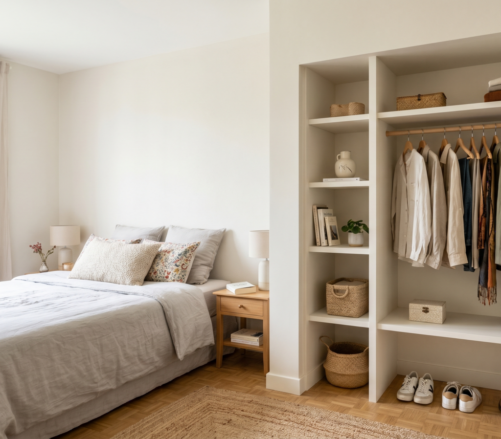 Chambre avec dressing integre a Ecully