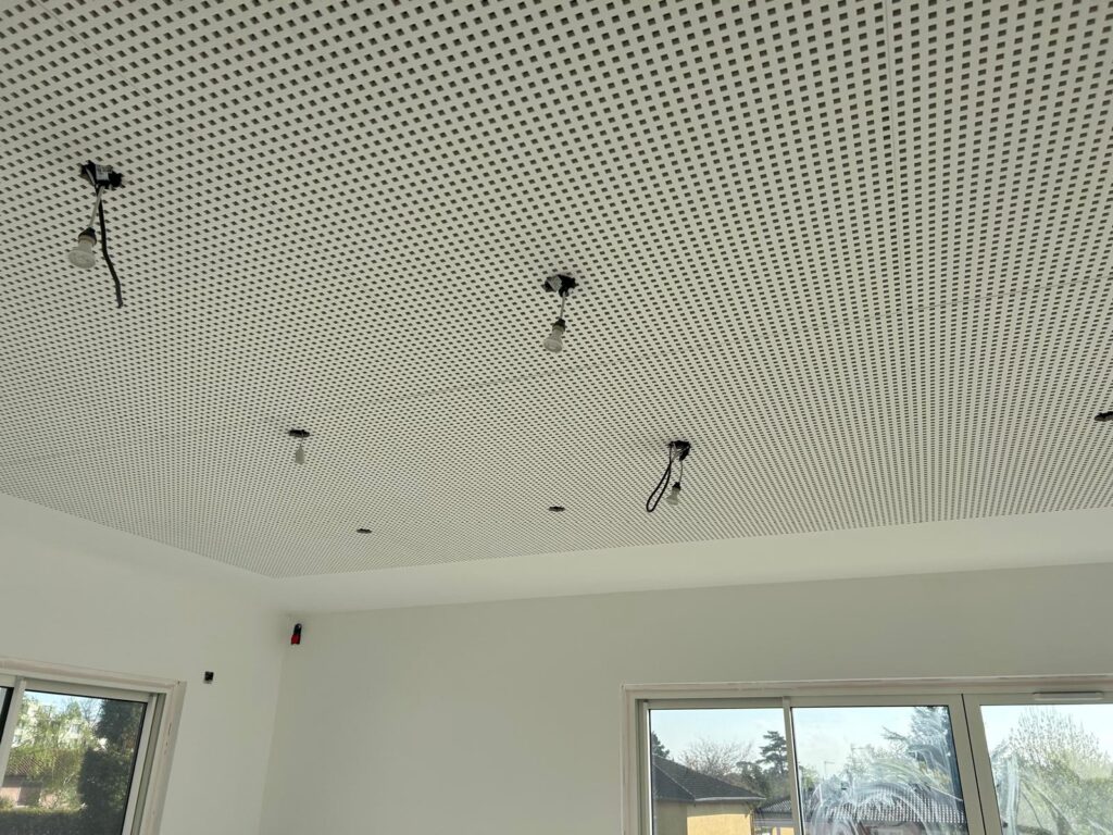 Travaux faux plafond accoustique plafond mineral