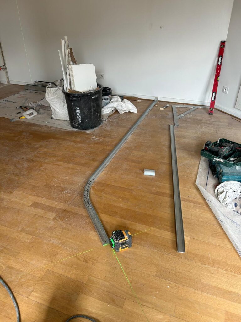 travaux cloison placostyl lyon rhone